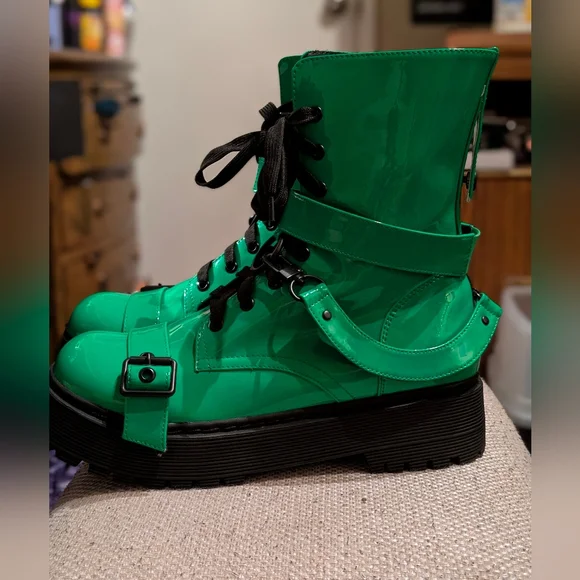 Current Mood Atomic Slime Combat Boots size 11 - Picture 9 of 14
